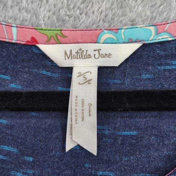 Matilda Jane Deep Water Curtain Call Navy Button Detail Maxi Dress ASO Size S - Picture 14 of 16